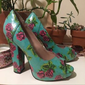 Betsey Johnson Rose Heels